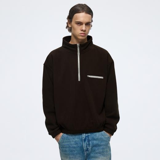 WassupHouse摇粒绒套头半拉链外套 商品图0