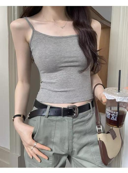 女王节抢购价-不支持退→【自营】超推荐～【超暖美背】（内里磨毛绒🔥🔥）固定一体杯-95%高克重棉加绒短肩带保暖背心美背-喜出 商品图2