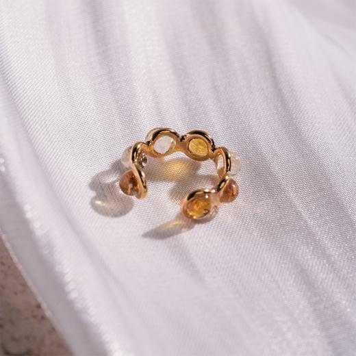 北京仓｜Gripoix Paris-Classic-金黄干邑色渐变 琉璃 耳廓夹［法国设计师］ 商品图2