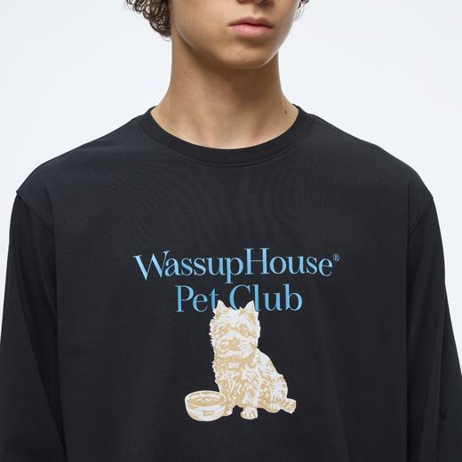 WassupHouse小狗印花长袖T恤 商品图3
