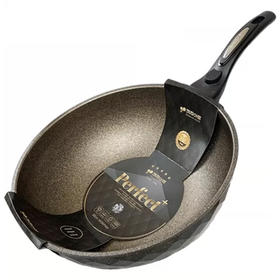 阿特麦饭石黑标双炒锅30cm키친아트 퍼팩트 플러스 웍팬 궁중팬