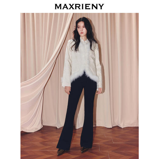 玛克门店发货：MAXRIENY国风新中式浮雕外套(货号:MF86JA503) 商品图1