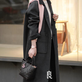 【特价不退换】【部分现货】良木礼翻领羊毛大衣（2666）
