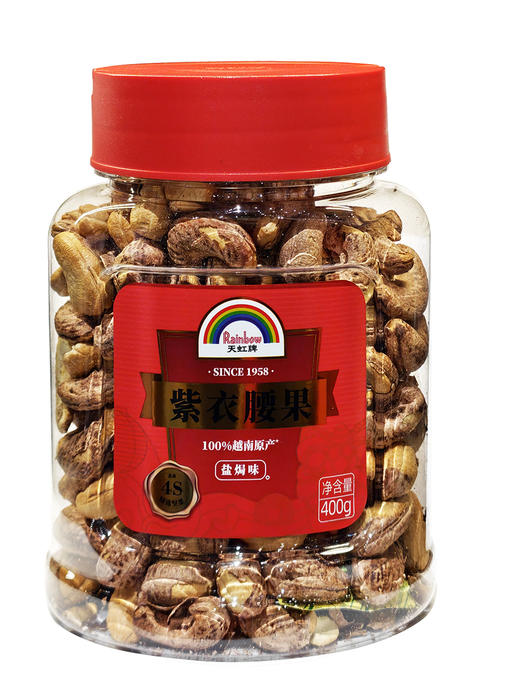 400g天虹盐盐焗味紫衣腰果（红罐） 商品图0