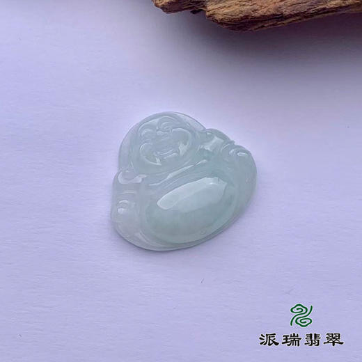 派瑞翡翠 翡翠佛 糯种 浅绿 商品图2