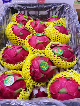 大红心火龙果3个