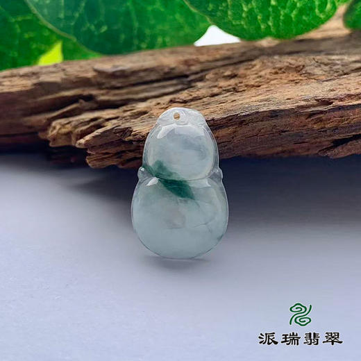 派瑞翡翠 翡翠挂件 糯种 飘翠 商品图0