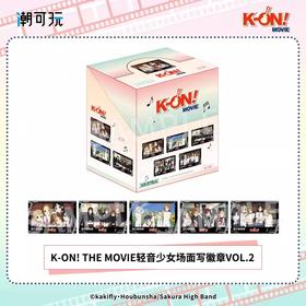 潮可玩 轻音少女 场面写小立牌方形徽章 vol.2 吧唧 5包/盒 国谷