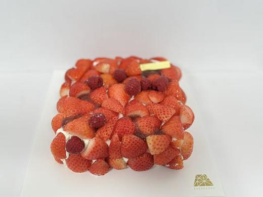 定制版奶油草莓味桌桌糕 商品图0