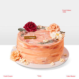 【西西里玫瑰日记】她的色彩，比所有花都美 慕斯夹心蛋糕