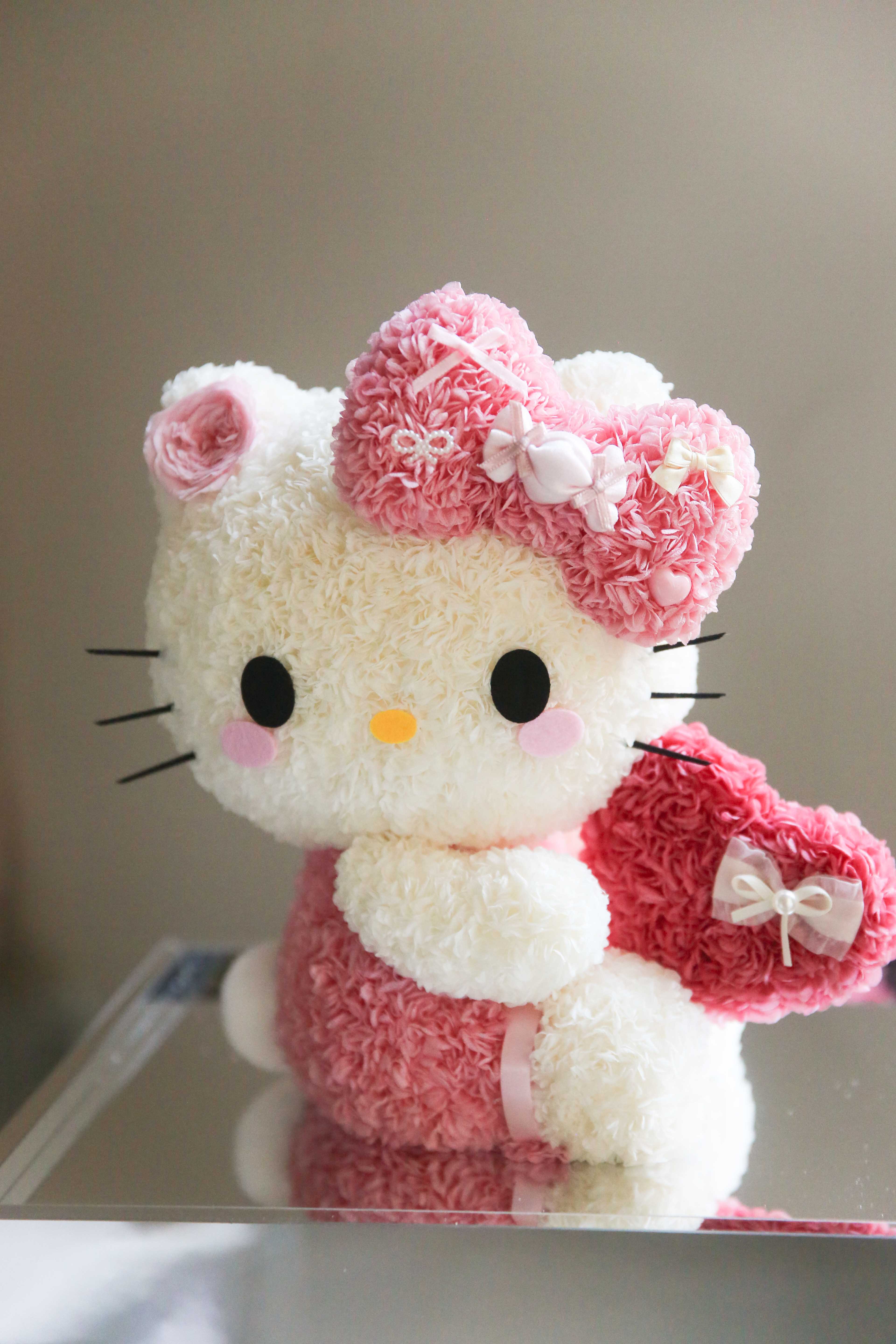 爱心kitty猫永生花