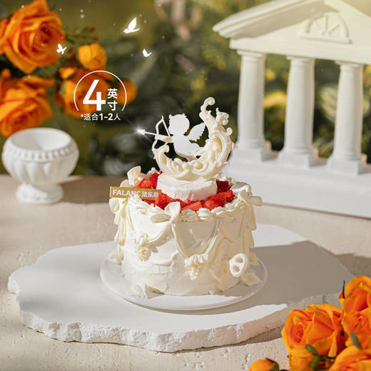 【丘比特的恋曲】巴洛克风白巧月亮 触摸自由的海浪 慕斯夹心蛋糕 商品图5