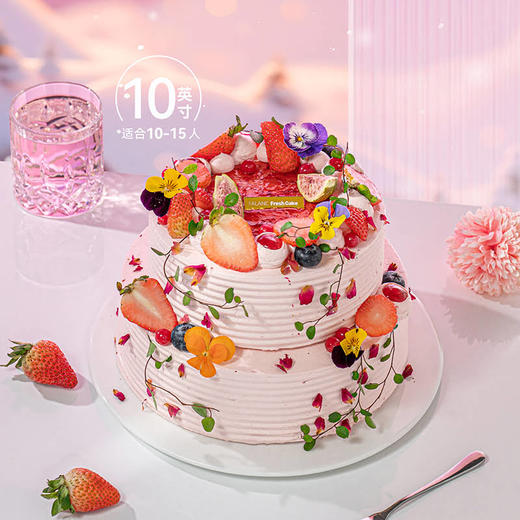 【莓果花篮】冬天就要吃草莓！ 满满新鲜浆果的活力 慕斯夹心蛋糕 商品图7