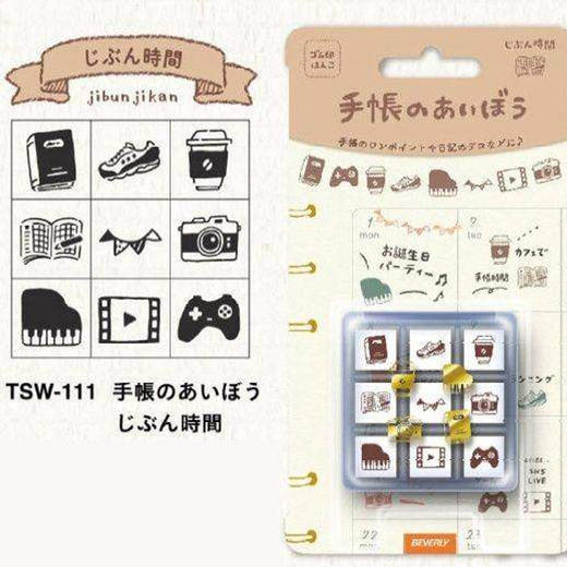日本Beverly印章迷你木质印章组合套装手账装饰文具动物北欧 商品图4