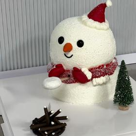 【烤火雪人】可爱创意雪人蛋糕