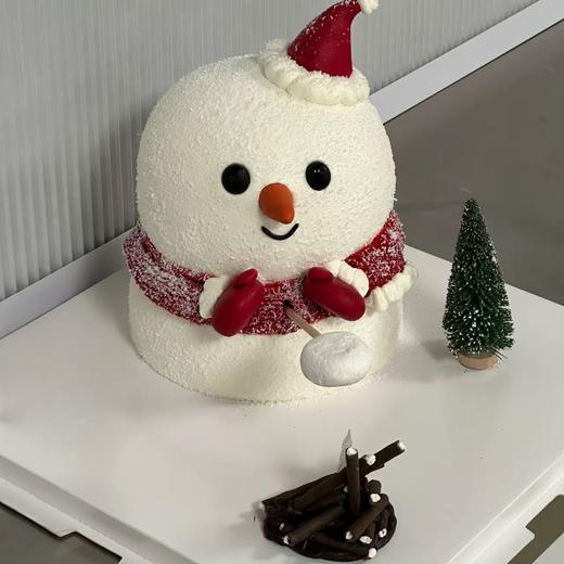 【烤火雪人】可爱创意雪人蛋糕 商品图1
