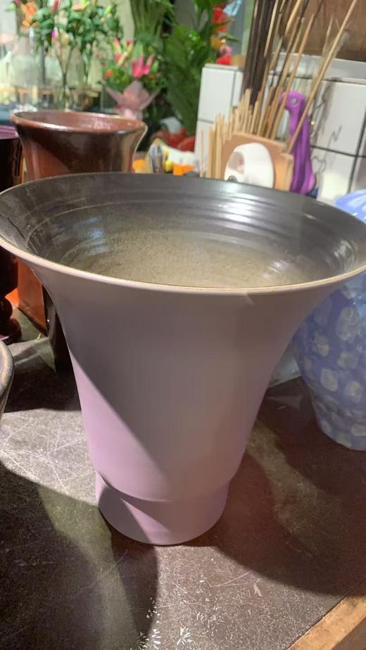 浅紫色手工盆 商品图0