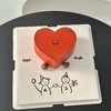 【携手共进】爱心纪念日蛋糕 商品缩略图0