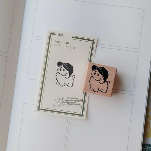 ST journal 手账木制打工人女孩日常生活素材木章 商品图8