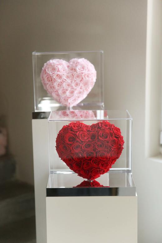 你是我的唯一悬浮心永生花礼盒红色款 商品图5
