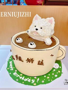 茶杯犬蛋糕