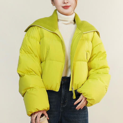 【特价不退换】【预售7天】良木礼翻领短款鹅绒服（D8258F） 商品图2