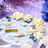 【浪漫主义】带你投身烂漫花海，享受蓝白相间的错落感 慕斯夹心蛋糕 商品缩略图1