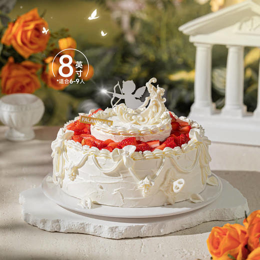 【丘比特的恋曲】巴洛克风白巧月亮 触摸自由的海浪 慕斯夹心蛋糕 商品图7