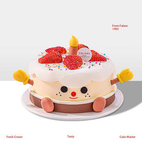 【烛光宝宝】带着美好的祝愿点亮烛光，希望每一位温暖的人都可以得到幸运 慕斯夹心蛋糕