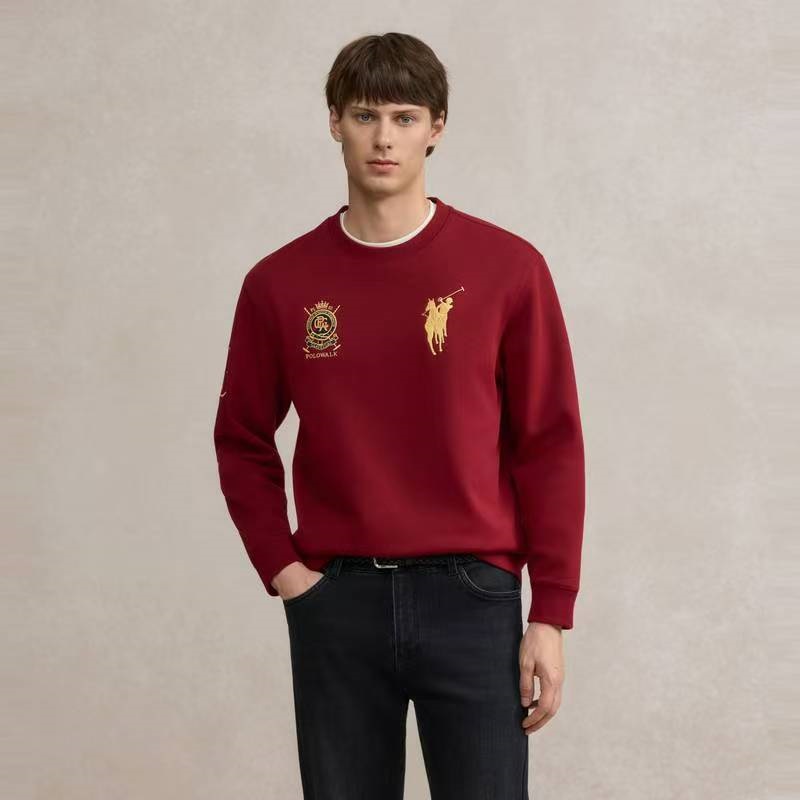 POLOWALK 男式卫衣（薄绒-圆领）AQ3W54210012 [广百北京路店] 【9F-折扣】