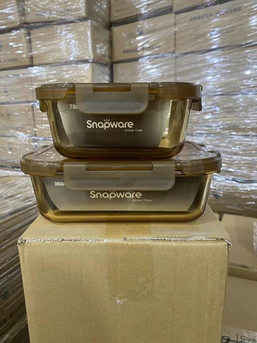 无折扣 美国康宁snapware保鲜盒琥珀色 商品图6