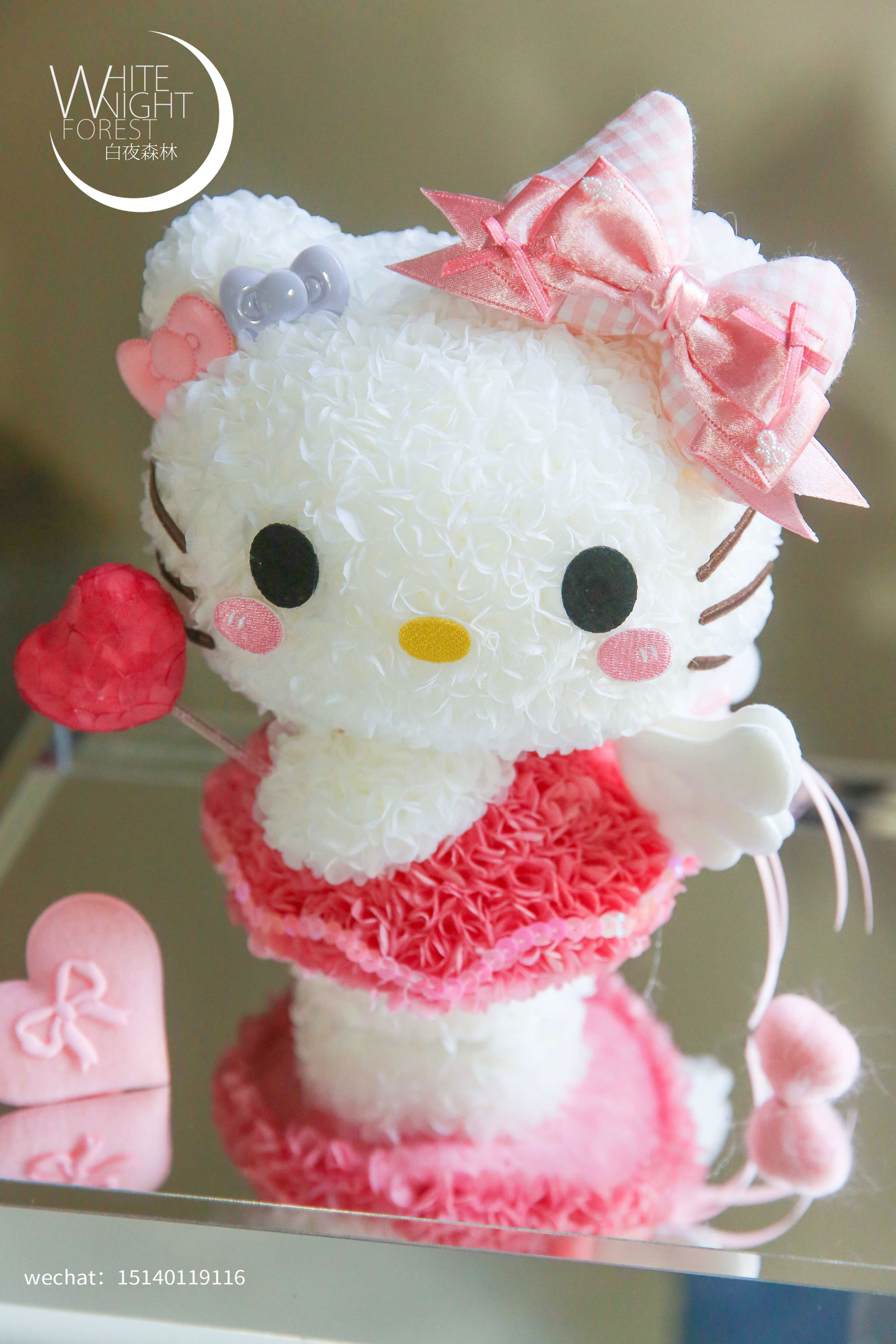 天使kitty猫永生花