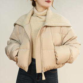 【特价不退换】【预售7天】良木礼翻领短款鹅绒服（D8258F）