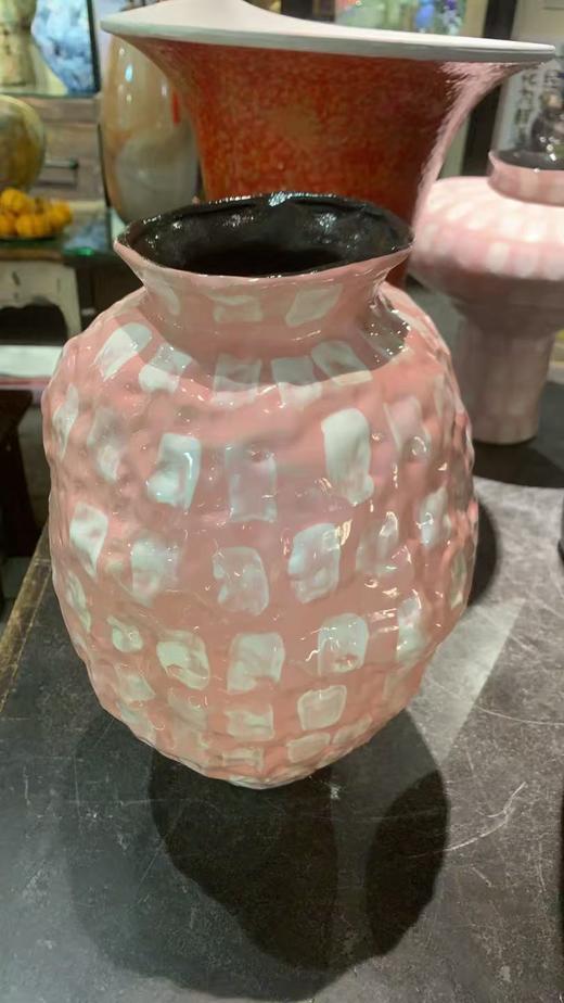 粉白色手工盆 商品图0