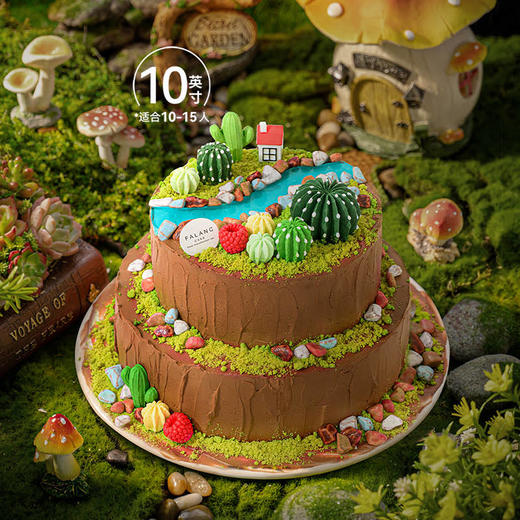 【魔法多肉小镇】遇见绿洲 纯手工制作可爱多肉 慕斯夹心蛋糕 商品图7