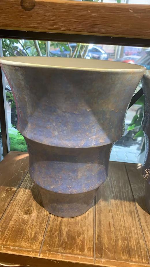 景德镇螺纹手工盆 商品图0