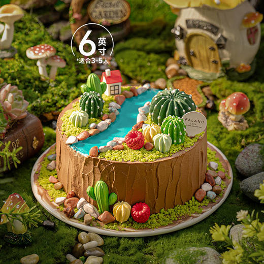 【魔法多肉小镇】遇见绿洲 纯手工制作可爱多肉 慕斯夹心蛋糕 商品图5