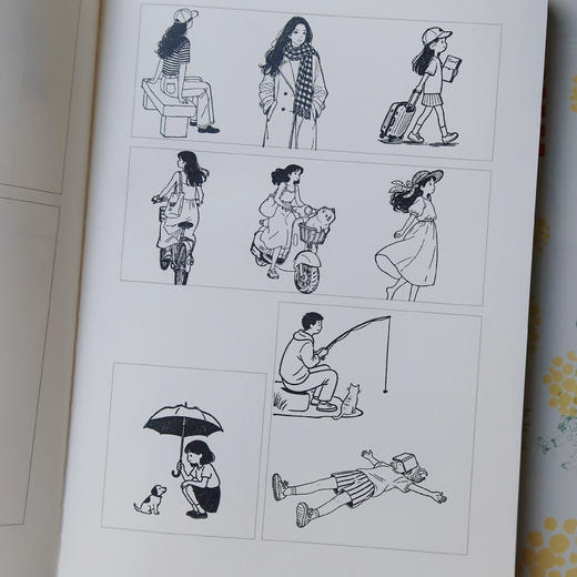 ST journal 人物日常生活场景榉木手账木制素材木章 商品图4