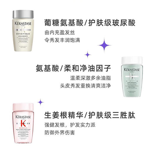 【卡诗洗发水】白金+双重+元气姜  控油蓬松 丰盈强韧 80ml*3（2.11-2.24停发） 商品图1