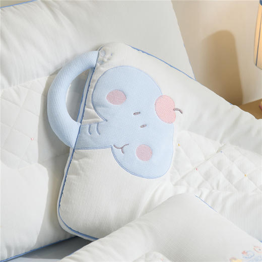 自然醒安抚小飞象亲子枕-卡通大象儿童枕头学生小象动物枕芯贴布绣枕XK 商品图4