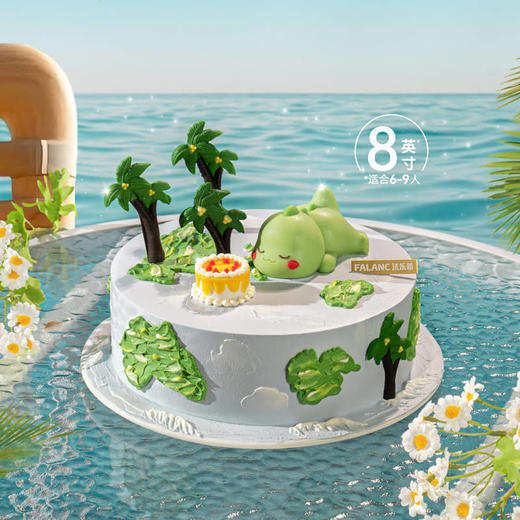 【萌龙星球】嘎呜！萌龙来袭！闭上眼睛，和萌龙一起吹蜡烛 慕斯夹心蛋糕 商品图6