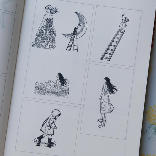 ST journal 人物日常生活场景榉木手账木制素材木章 商品图2