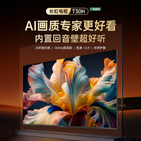 长虹（912891）75T30H 75英寸 黑晶高透屏 旗舰画质 观影超Mini LED 内置分仓回音壁的音乐电视 平板电视机