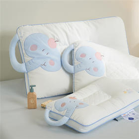 自然醒安抚小飞象亲子枕-卡通大象儿童枕头学生小象动物枕芯贴布绣枕XK