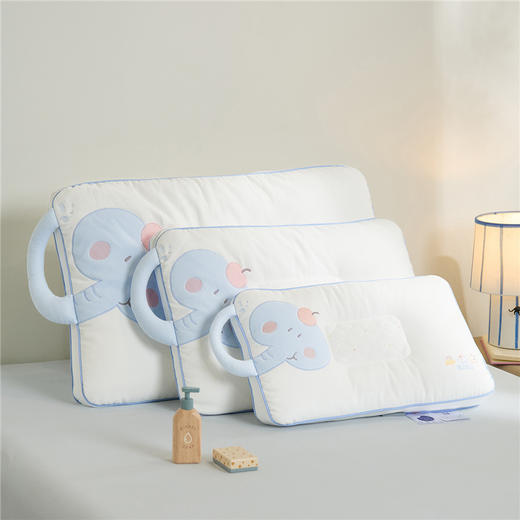 自然醒安抚小飞象亲子枕-卡通大象儿童枕头学生小象动物枕芯贴布绣枕XK 商品图7