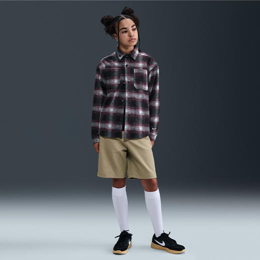 Nike SB 大童长袖纽扣衬衫 HV0281 商品图5