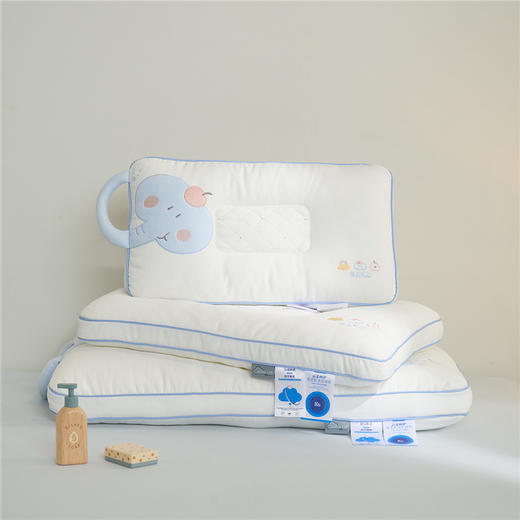 自然醒安抚小飞象亲子枕-卡通大象儿童枕头学生小象动物枕芯贴布绣枕XK 商品图8