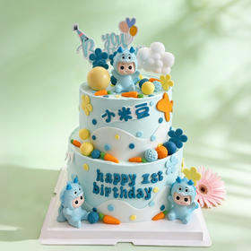 龙年蛇年男宝宝周岁蛋糕
