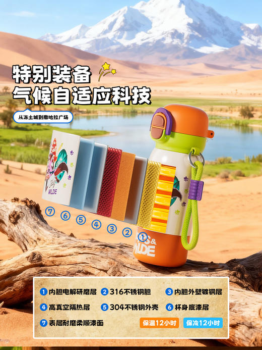 A-GERM-格米疯狂动物城趣享弹跳保温杯-联名带杯套 商品图3