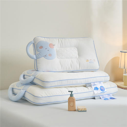 自然醒安抚小飞象亲子枕-卡通大象儿童枕头学生小象动物枕芯贴布绣枕XK 商品图2